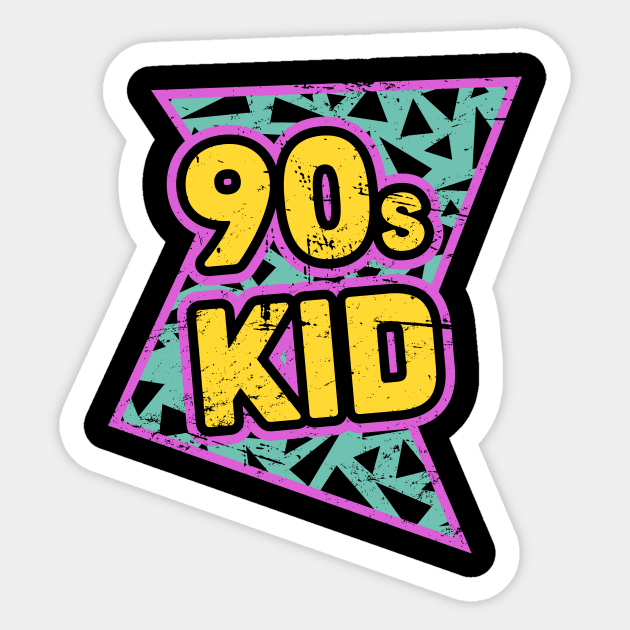 Rad 90s Kid Sticker by MeatMan